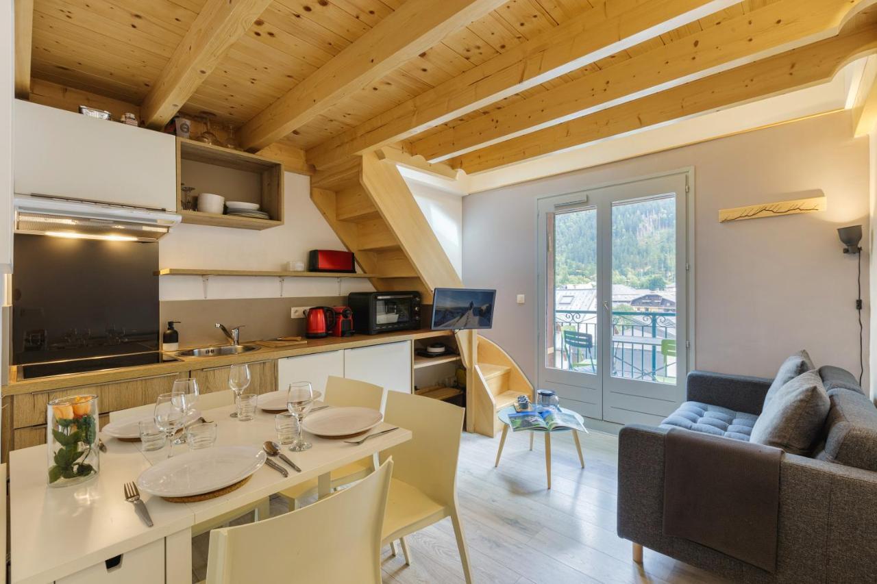 Central Duplex Apartment - Blanc Neige - Happy Rentals Chamonix Kültér fotó